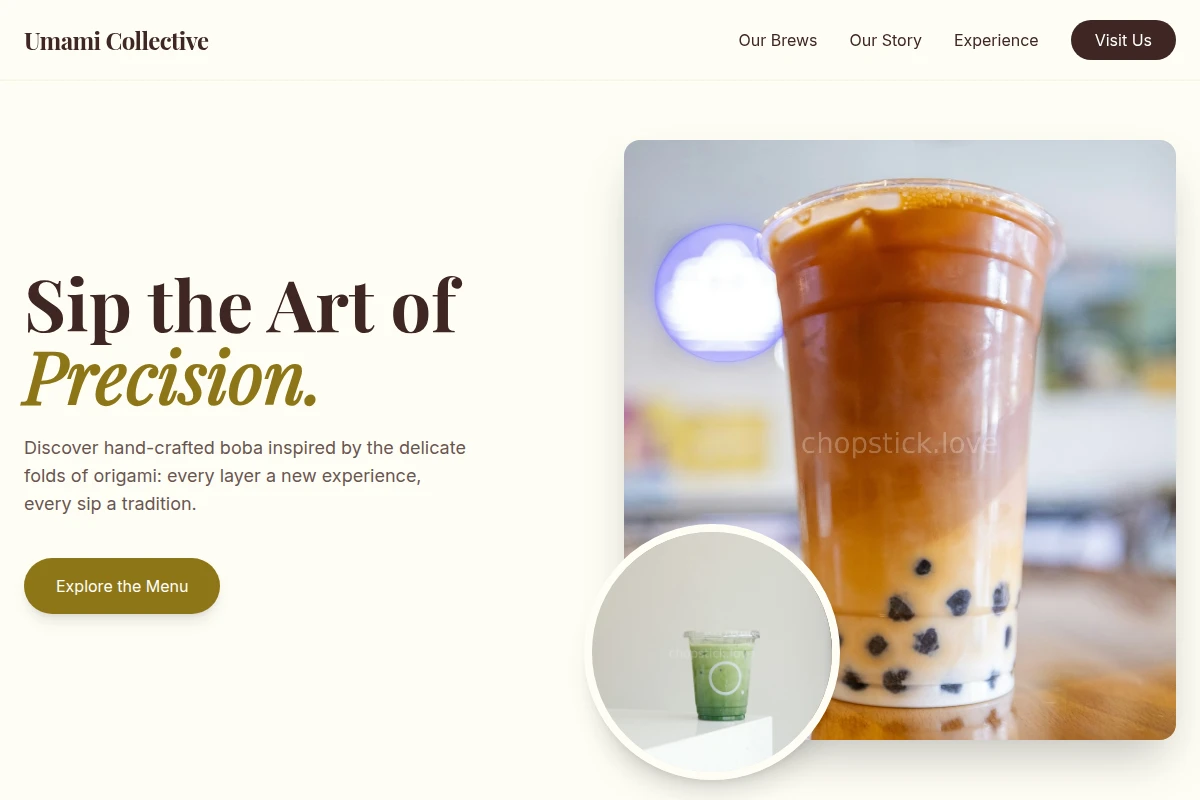 Origami Boba Shop