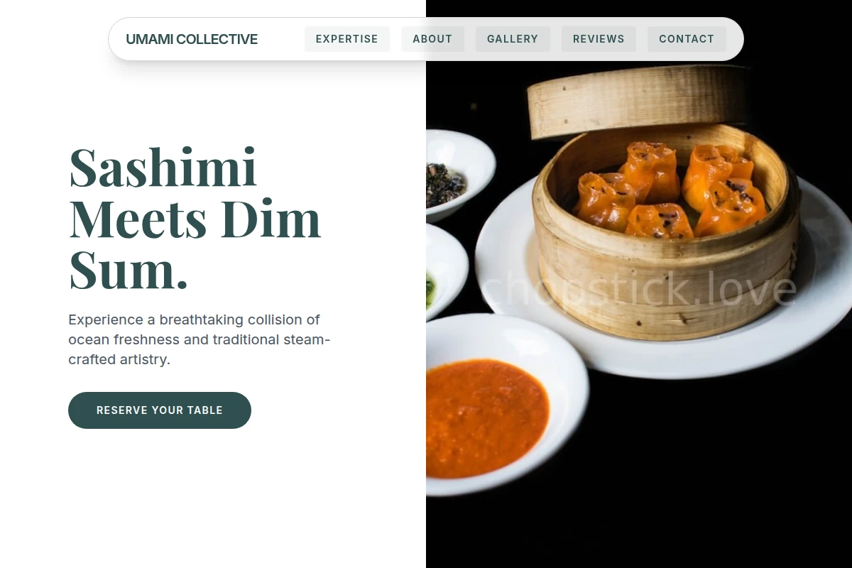Sashimi Dim Sum